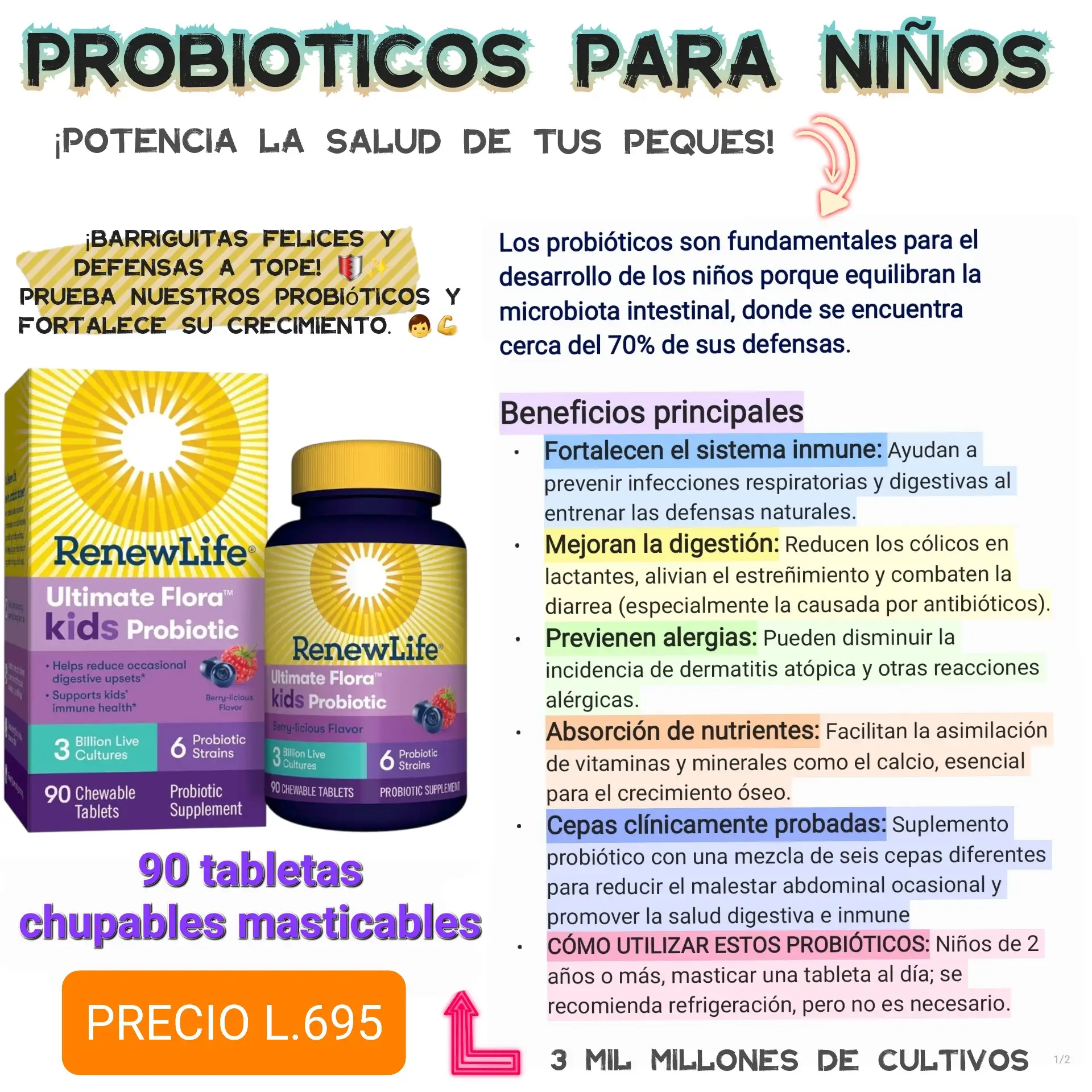 Probióticos para niños  3