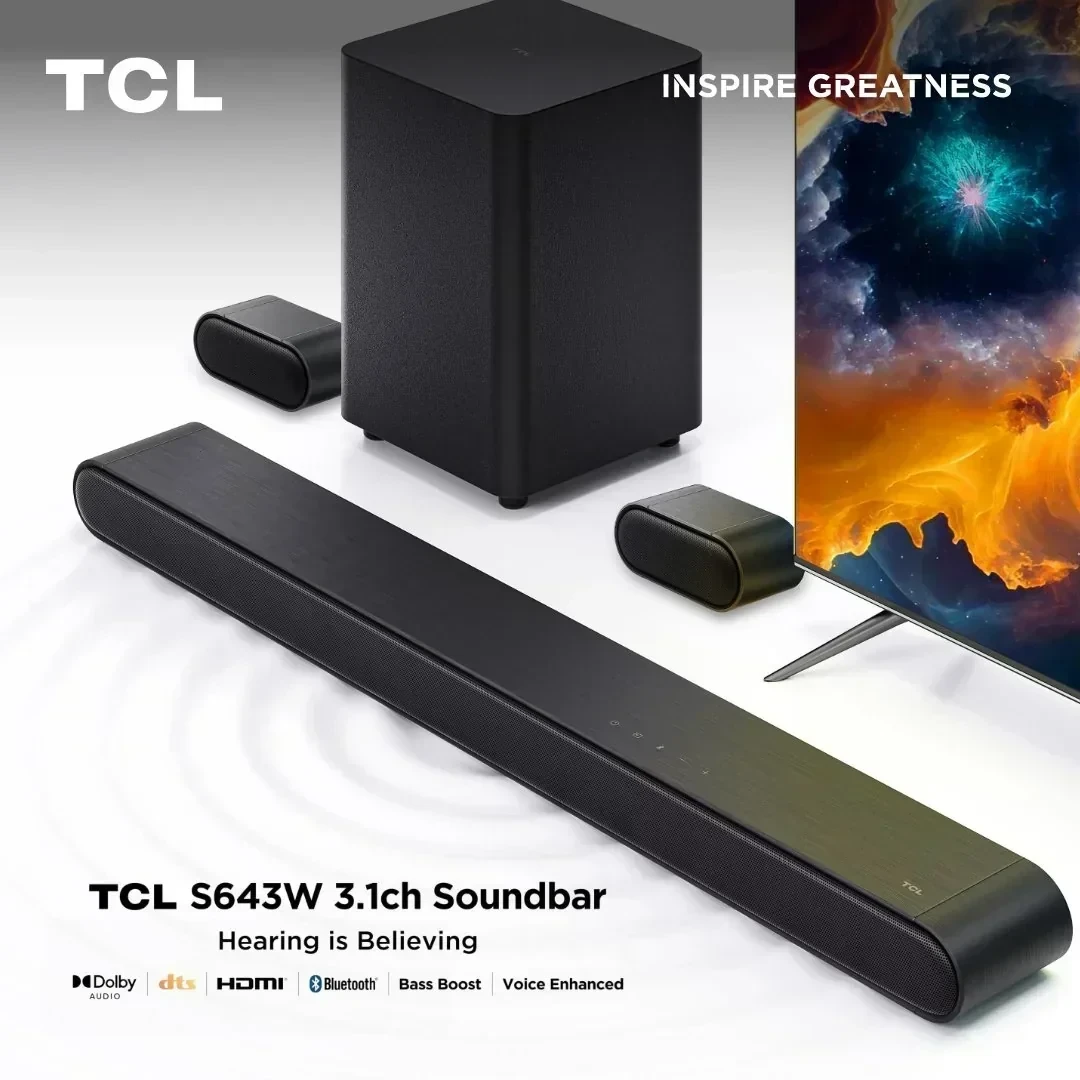 S643W  Barra de sonido TCL S643W de 3.1 canales