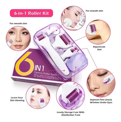 DERMAROLLER X6 – Sistema de Microneedling 6 en 1