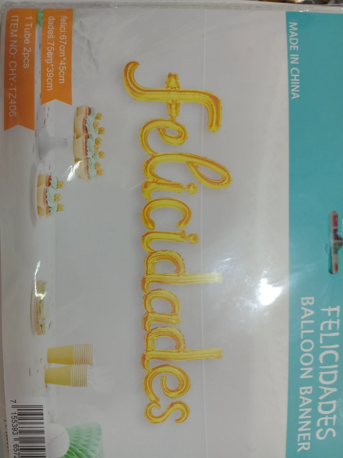 FRASE FELICIDADES dorado