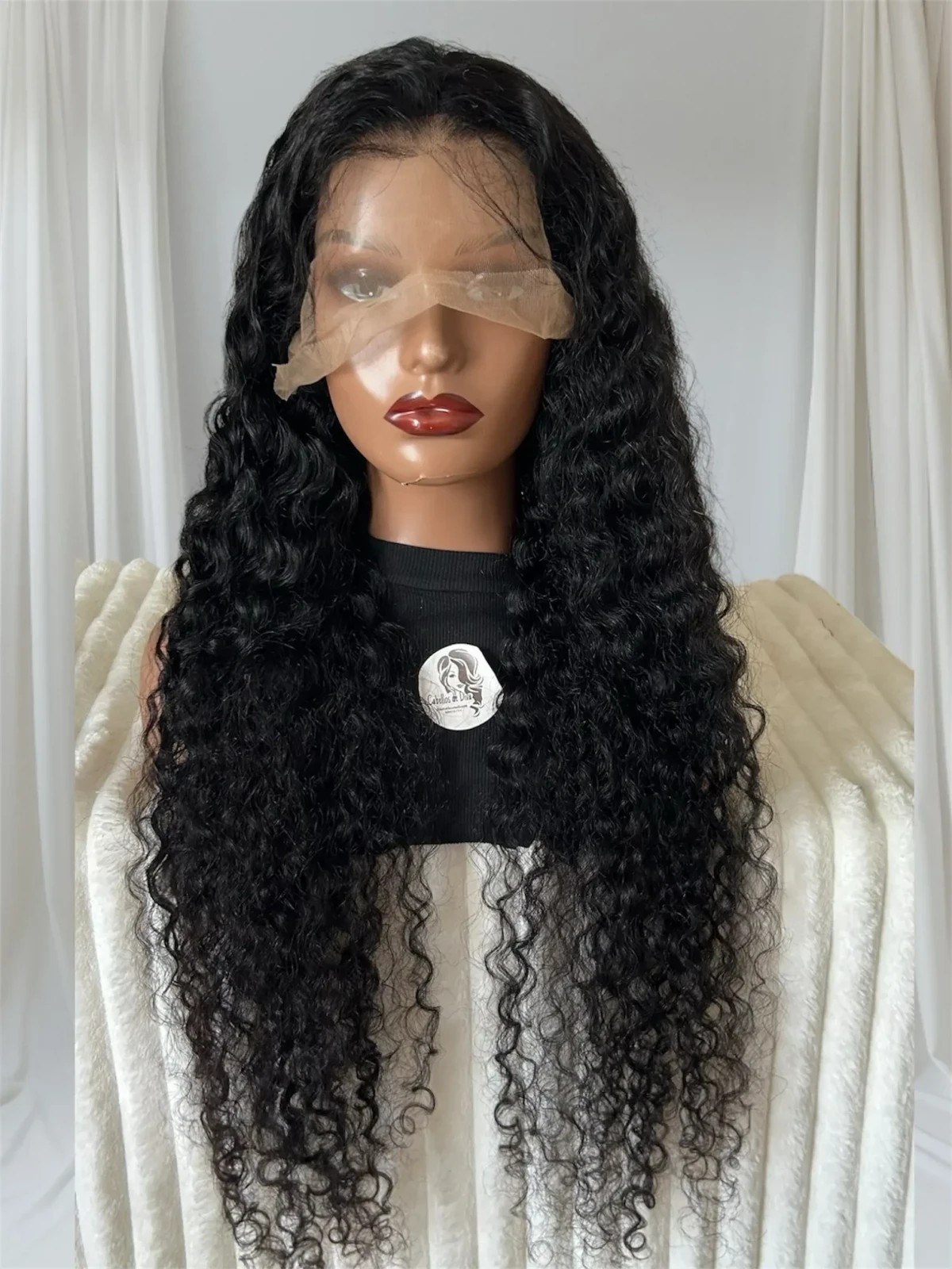 Peluca cabello humano de 34 pulgadas, frontal lace 13x4 2