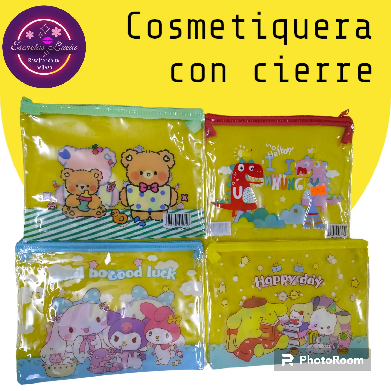 Cosmetiquera de plástico con cierre 2