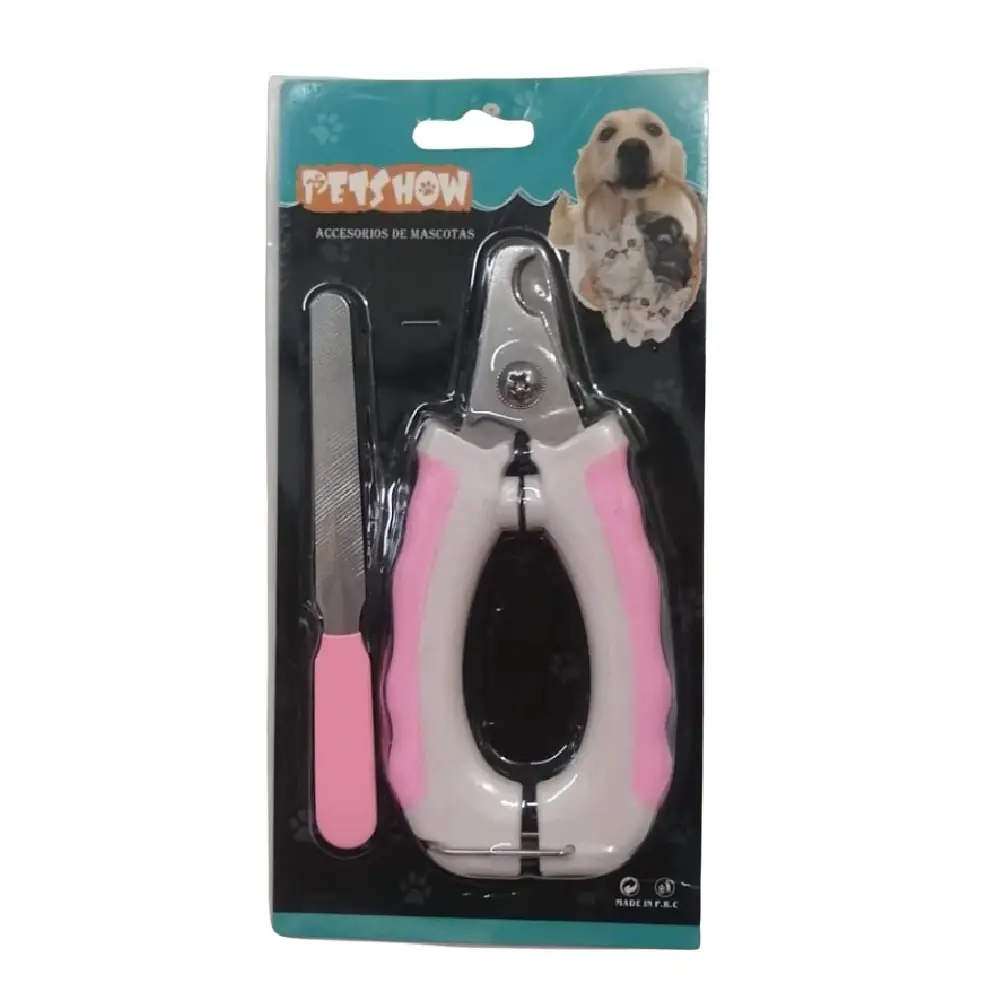 Kit Corta Uñas más Lima Rosada Talla M