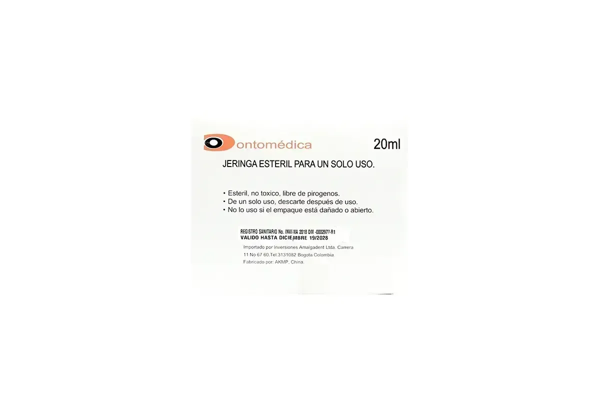 JERINGA 20 ML X 50 UN. ODONTOMEDICA
