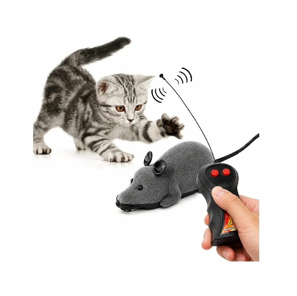 Juguete ratón eléctrico con control remoto