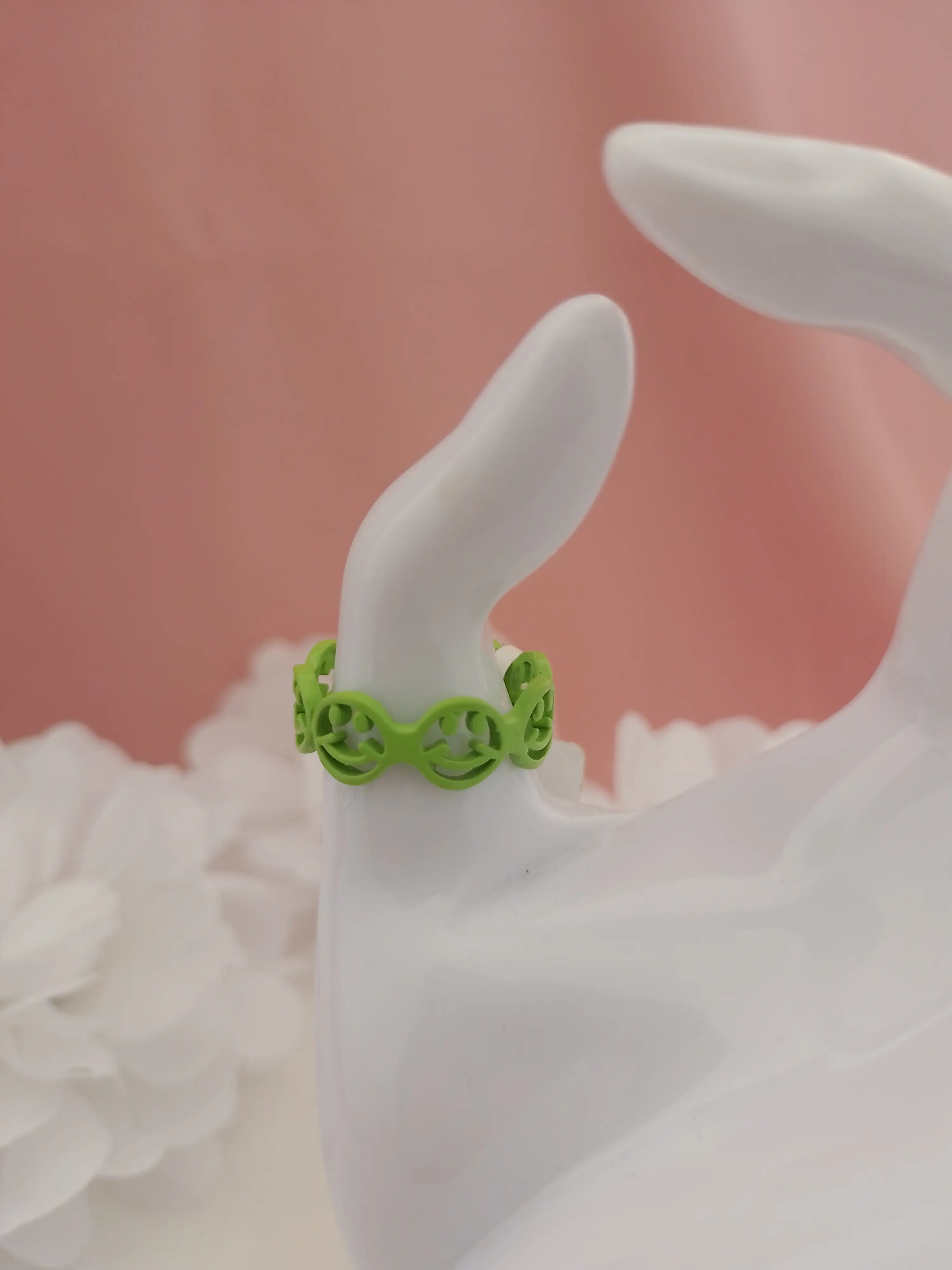 Anillo happy verde  2