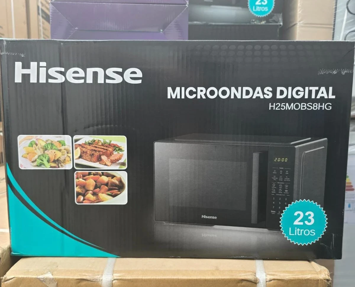MICROONDAS DIGITAL HISENSE 23 LITROS * CON GRILL* COLOR BLACK 2