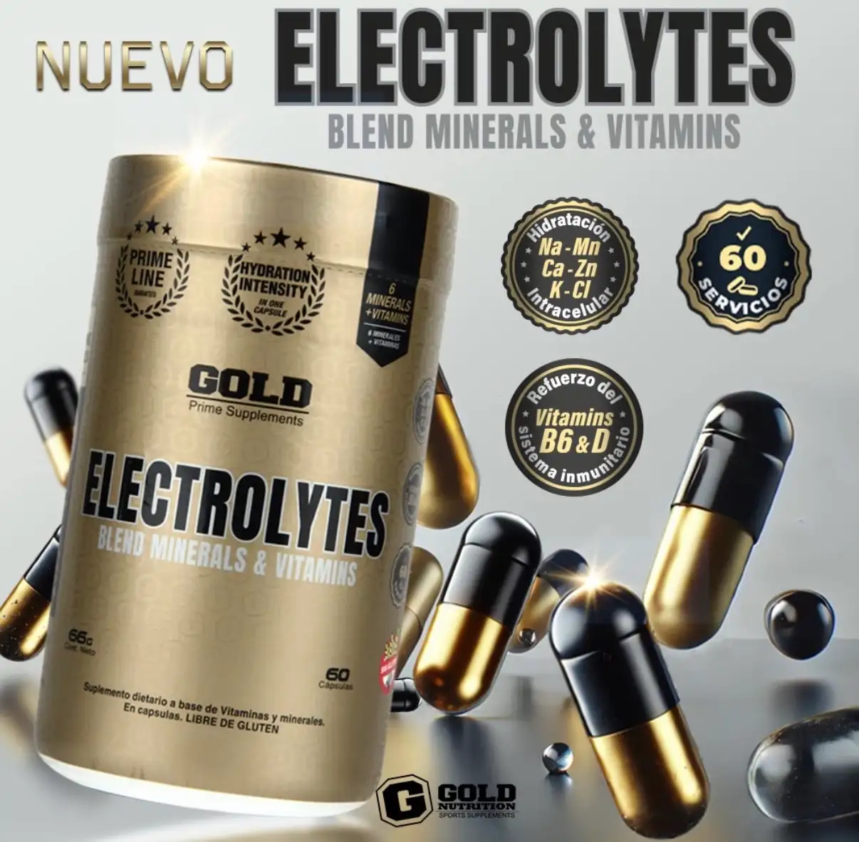 Electrolitos x 60caps GOLD