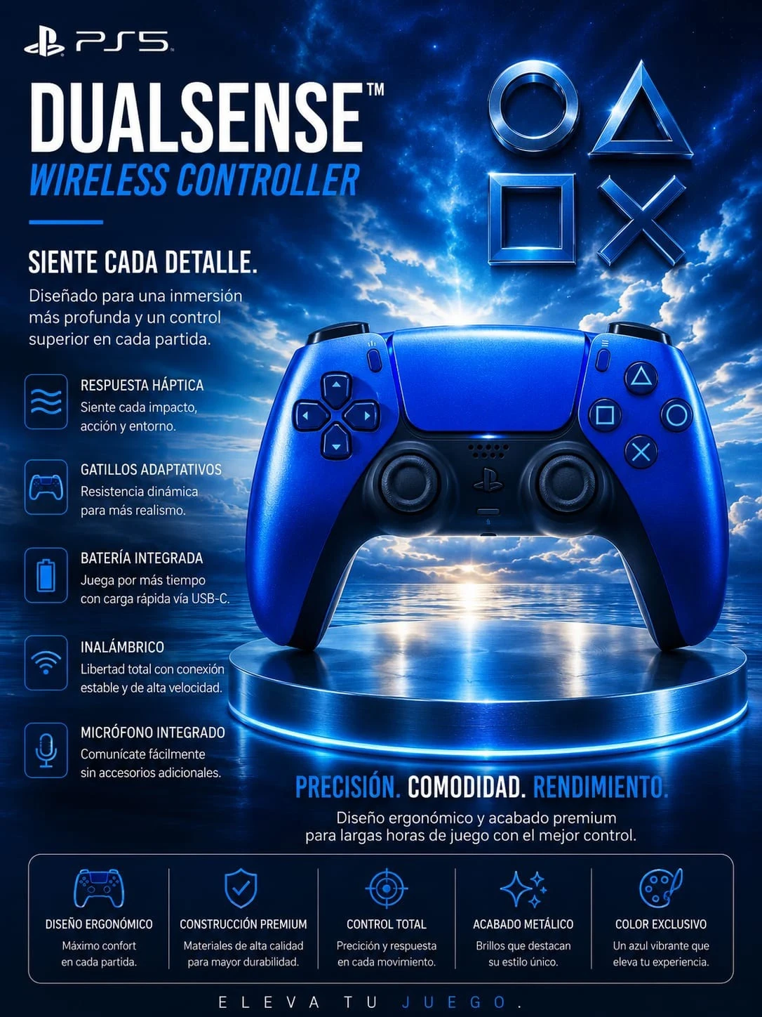 JOYSTICK PLAYSTATION 5 DUALSENSE COBALT BLUE