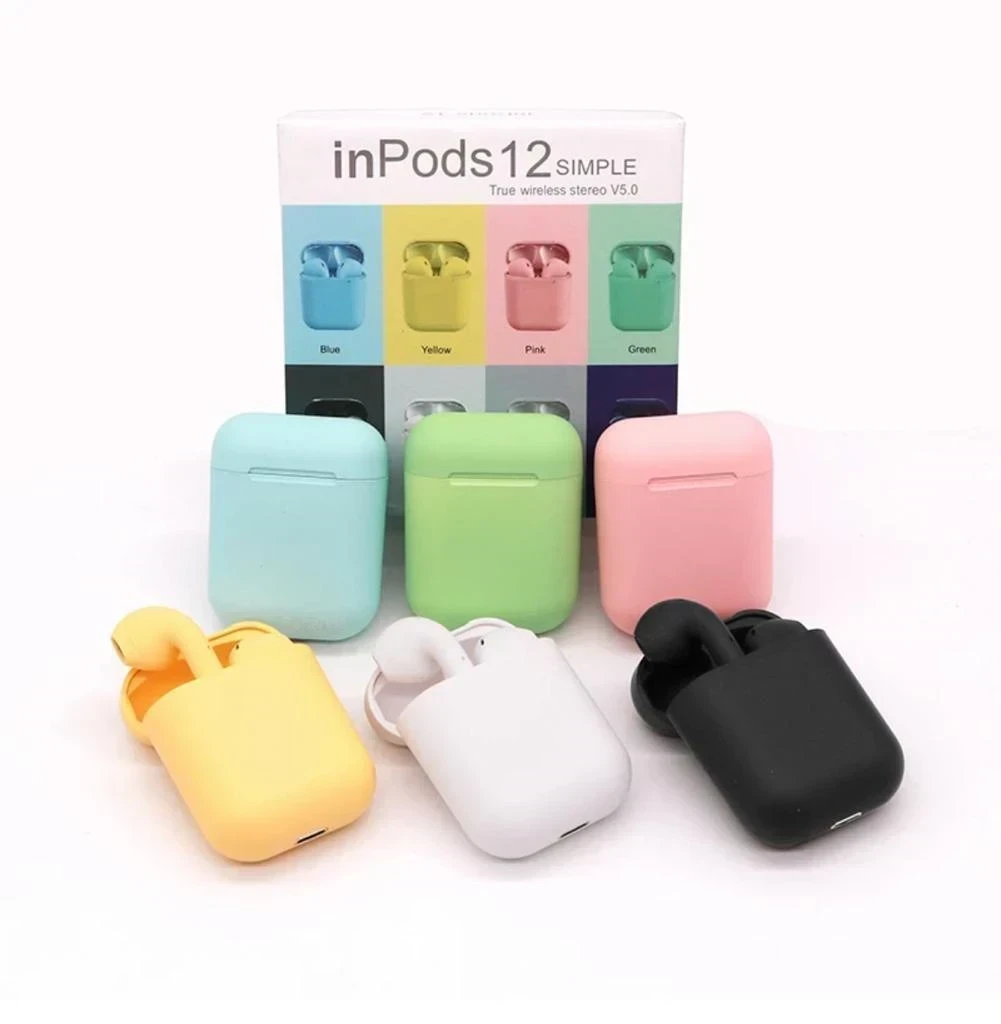 Auriculares Bluetooth i12 2