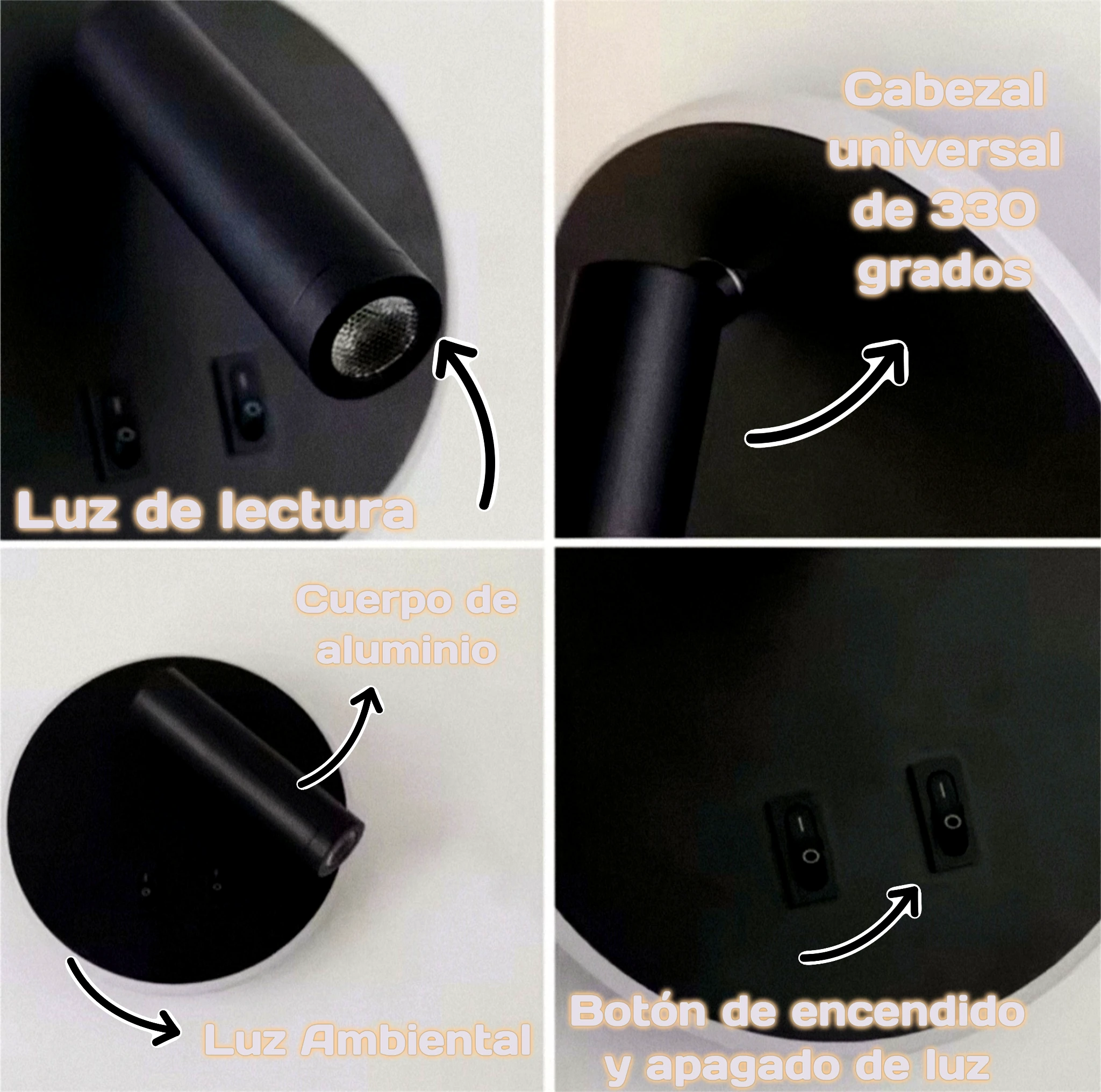 Aplique LED decorativa para Paredes 6