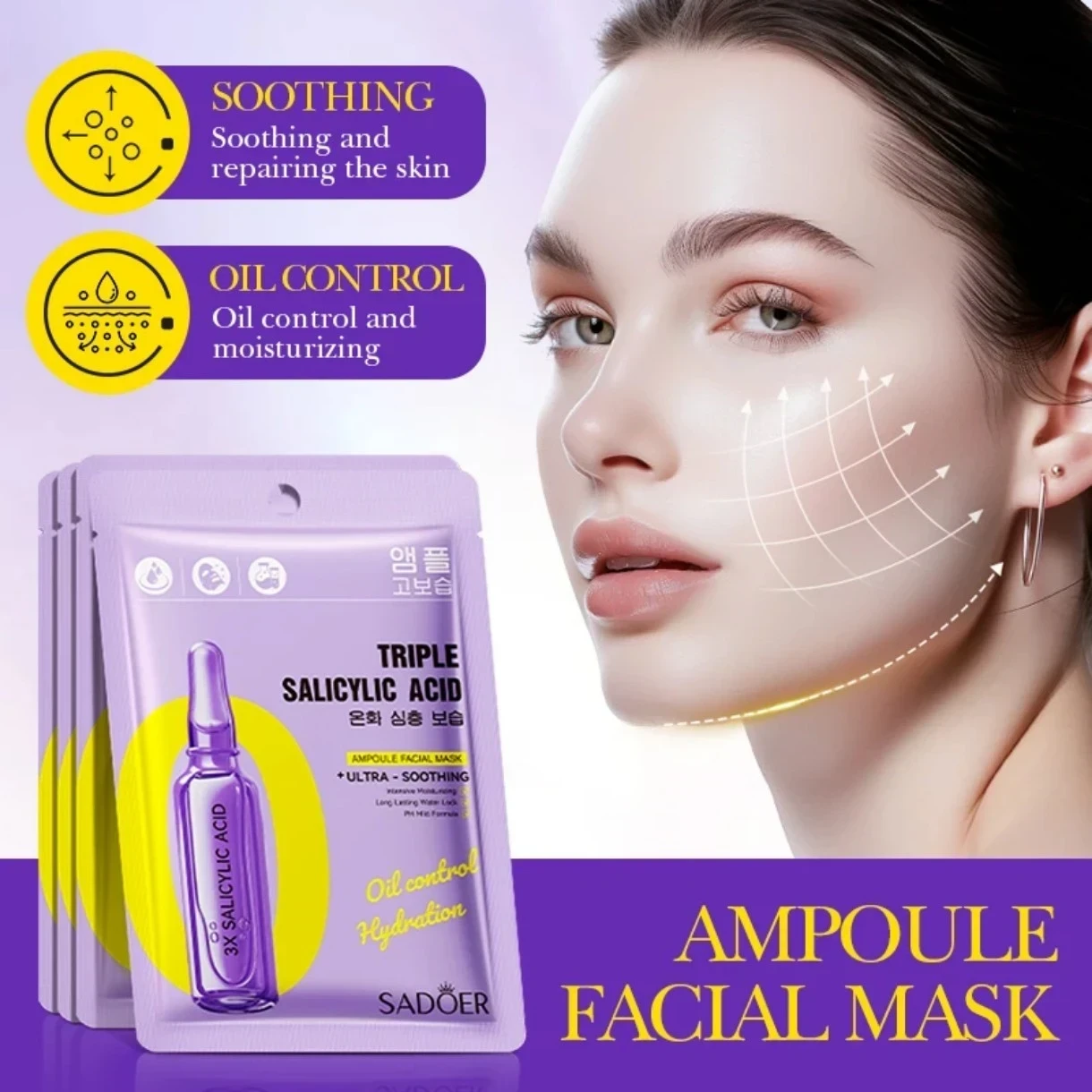 ✨ Mascarilla Facial Ampoule Triple Ácido Salicílico – Sadoer ✨ ☺️