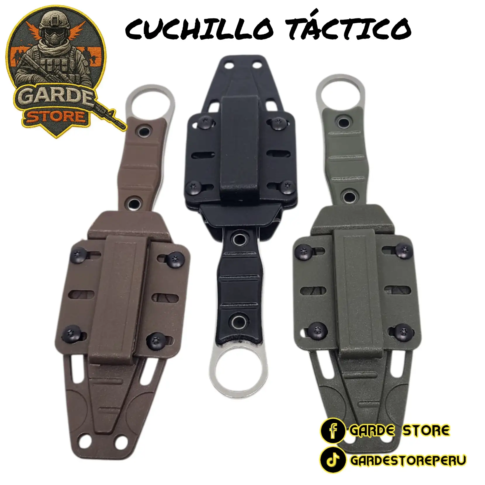 CUCHILLO TÁCTICO CON FUNDA.  3