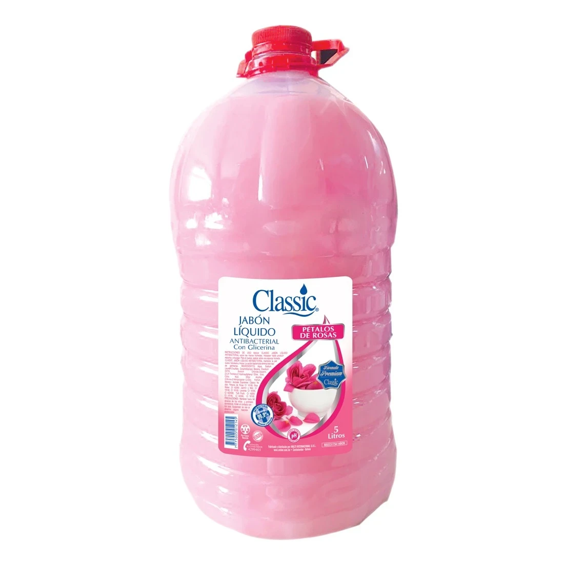 CLASSIC JABON LIQJIDO PETALOS DE ROSAS 5L