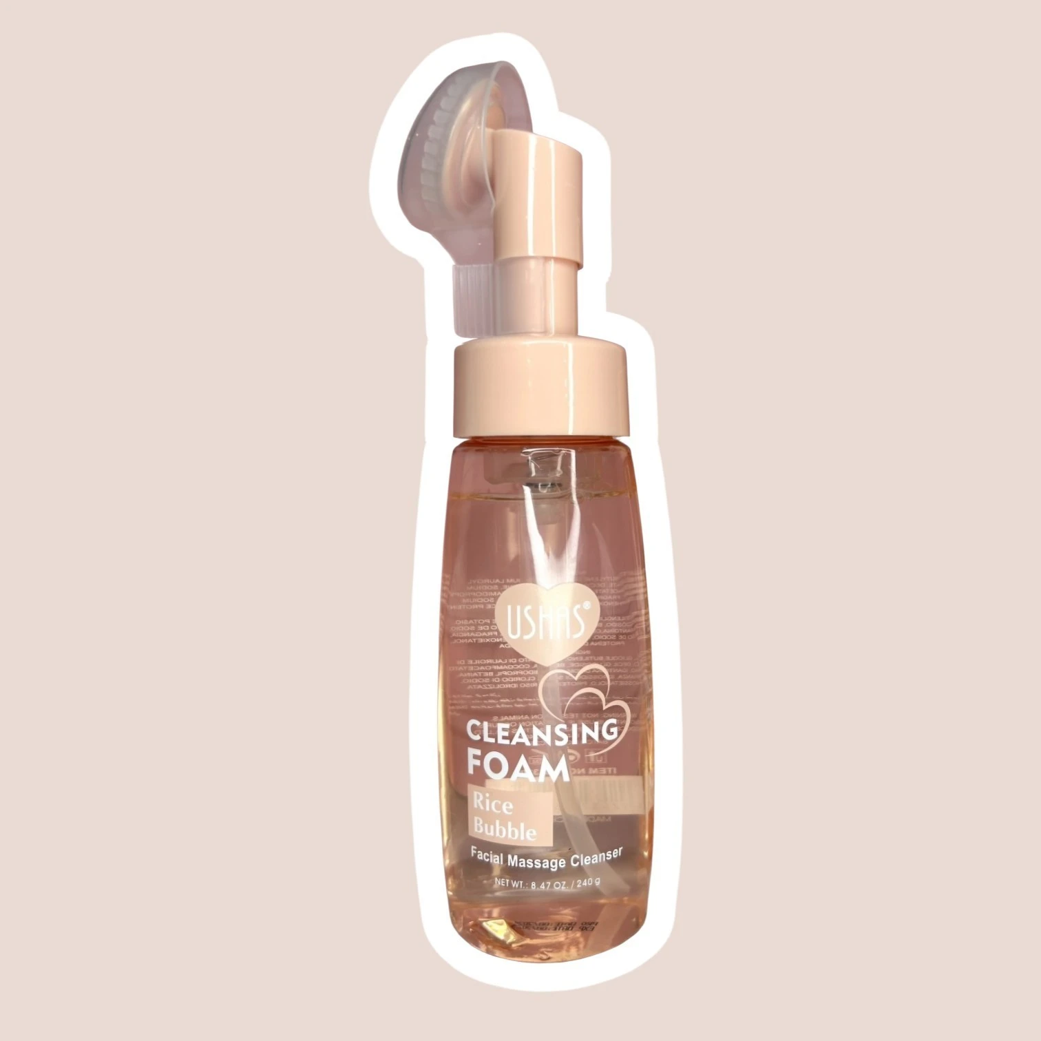 Espuma Limpiadora Facial 240ml Rice Bubble Ushas
