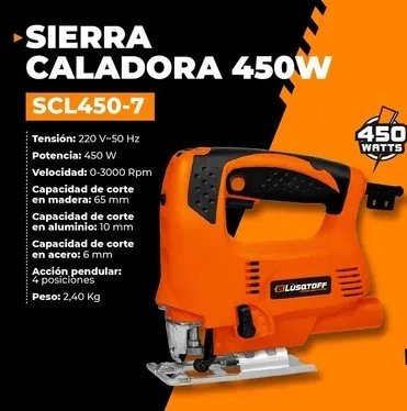 SIERRA CALADORA LUSQTOFF MANUAL MADERA 450 W  