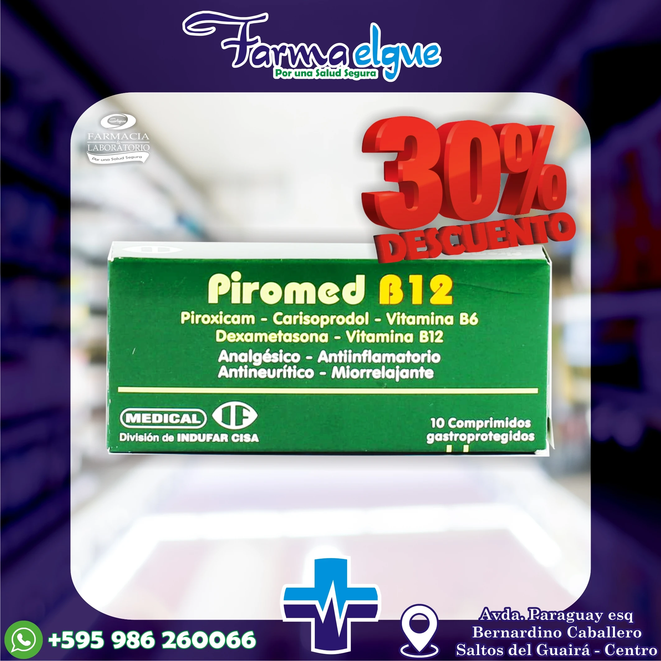 PIROMED B12 COMPRIM. GASTROPR. X 10
