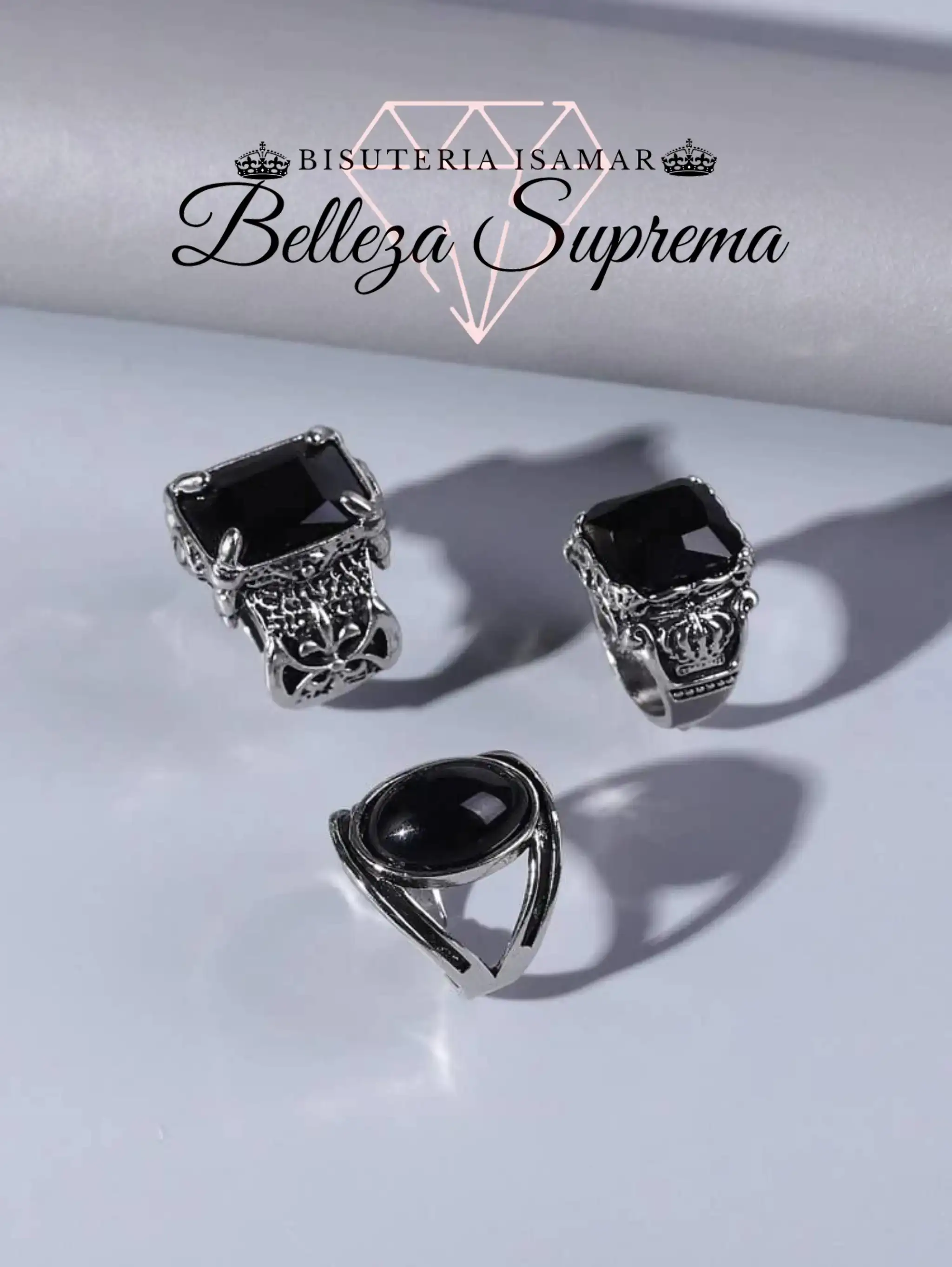 ANILLOS DE HOMBRE EN PLATA QUEMADA 