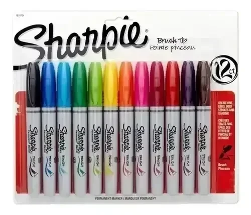 Plumones Sharpie Punta Pincel  2