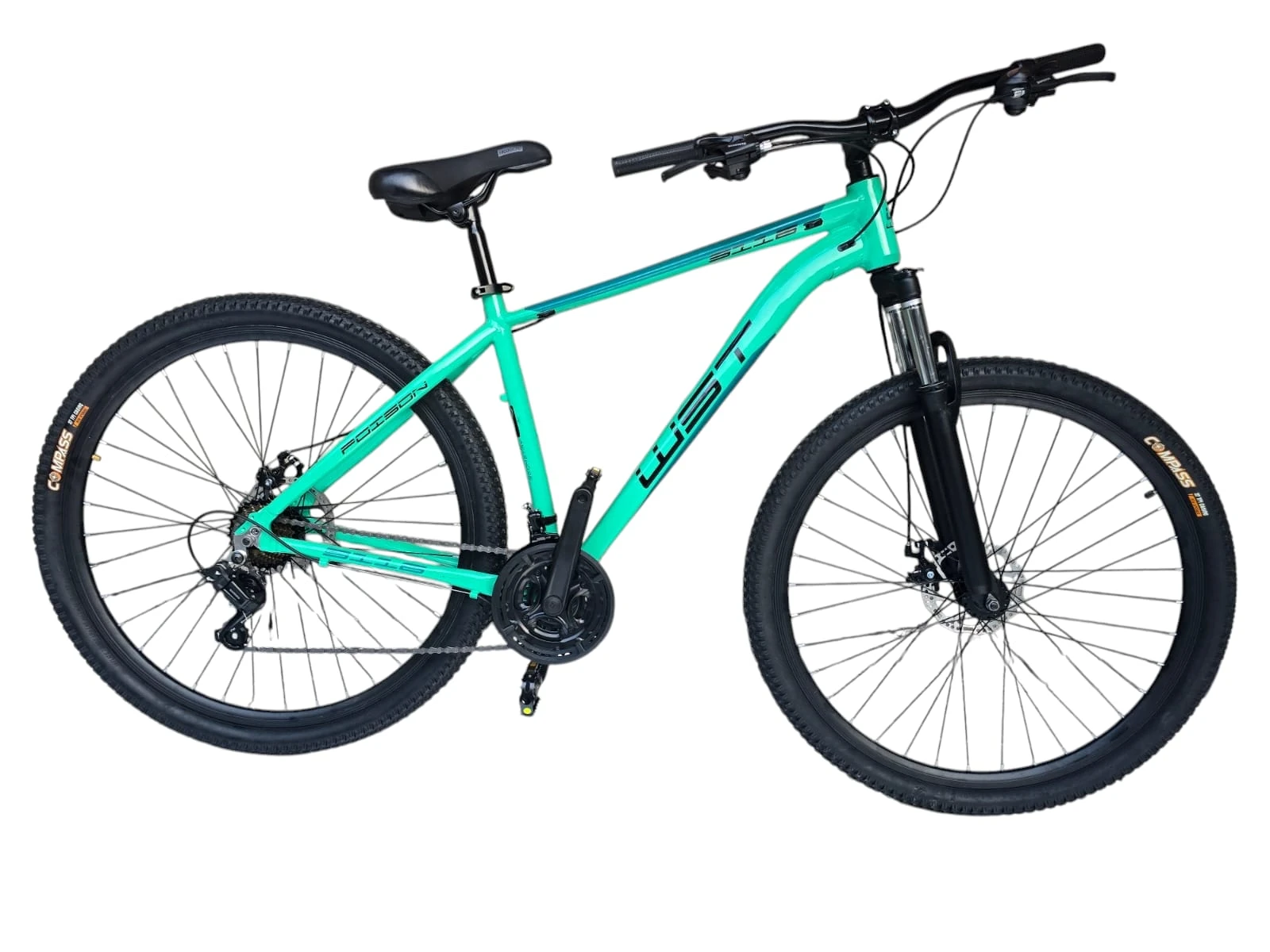 BICICLETA WST 21.V SHIMANO CUADRO DE ALUMINIO COLOR VERDE AGUA TALLE L ROD29