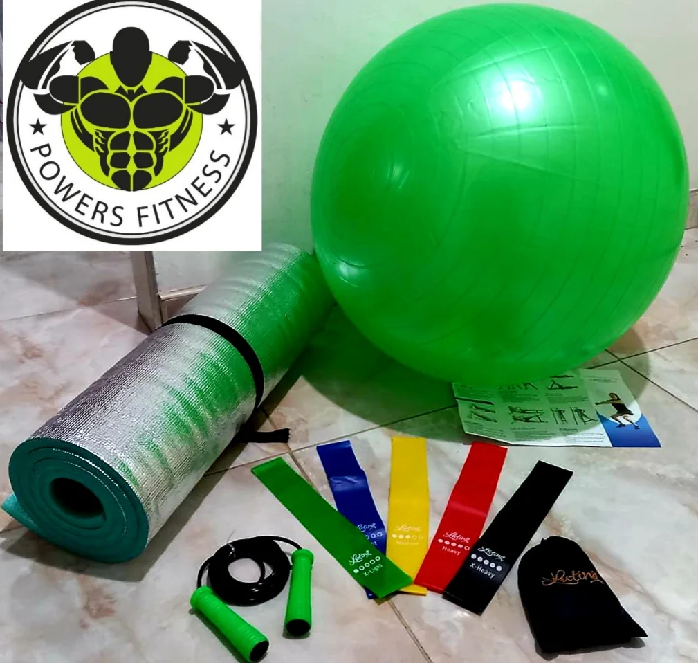 Kit Balon Pilates Colchoneta y Bandas  4