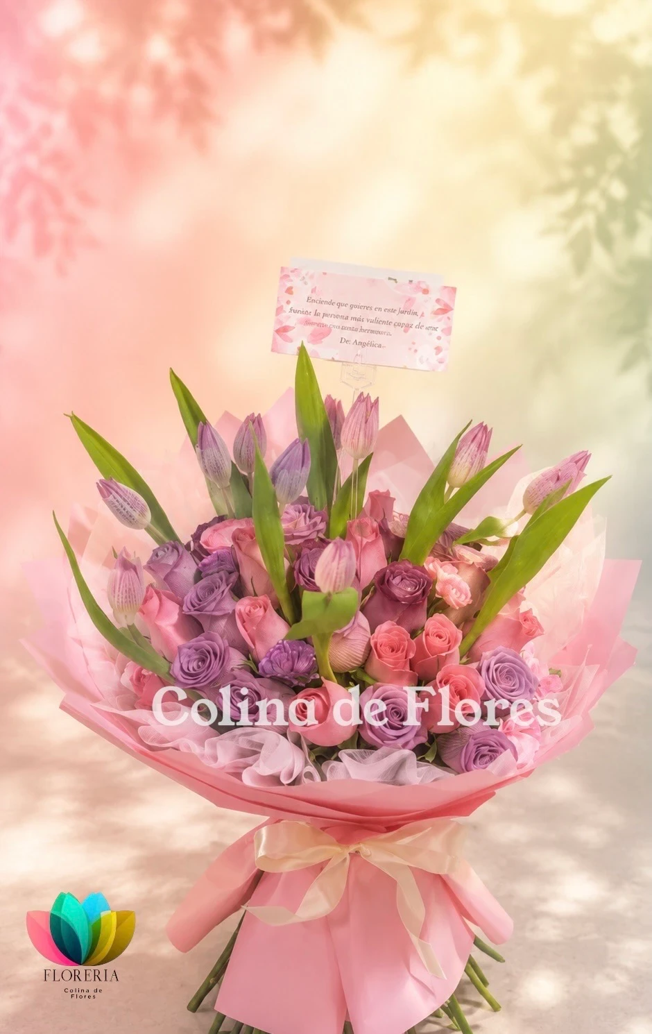 Tulipanes y rosaa