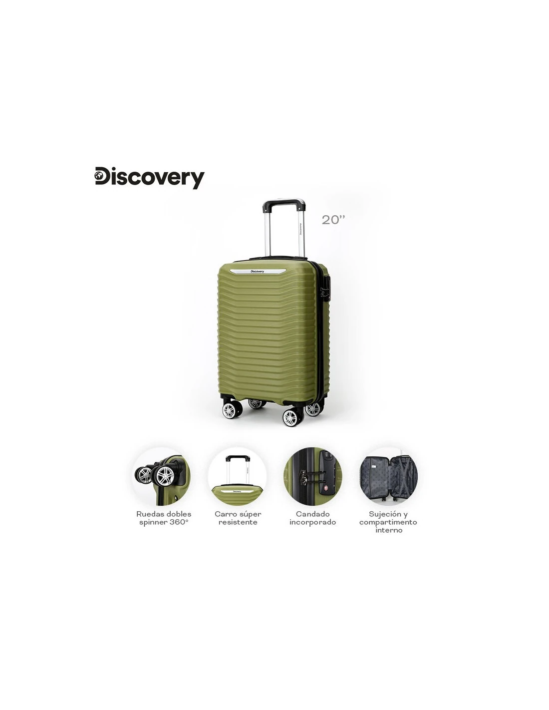VALIJA Discovery 20", COLOR TURQUEZA 10