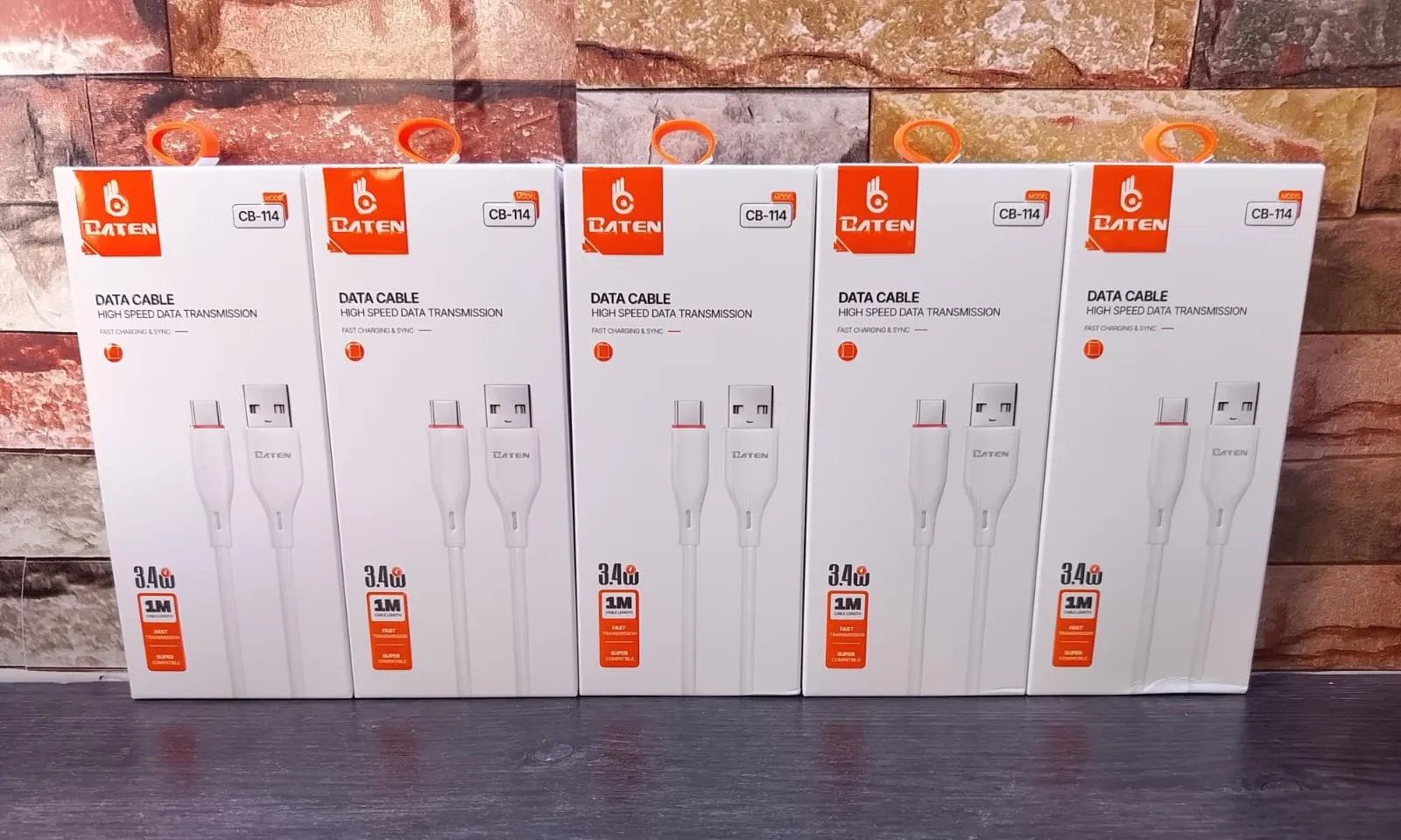 CABLE BATEN TIPO C 1M 3.4W ALTA CALIDAD