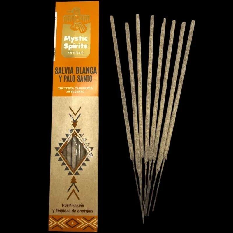 Incienso Natural Salvia Blanca y Palo Santo Mystic Spirits