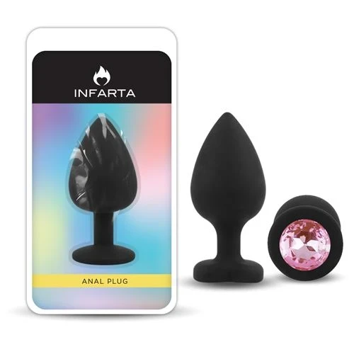 Anal Plug Silicone Medium - Pink Diamond 