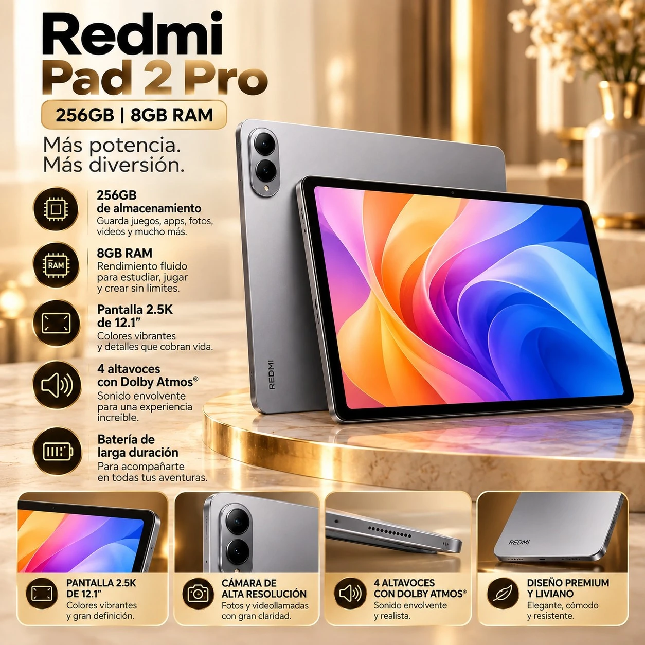 REDMI PAD 2 PRO – 256 GB / 8 GB RAM