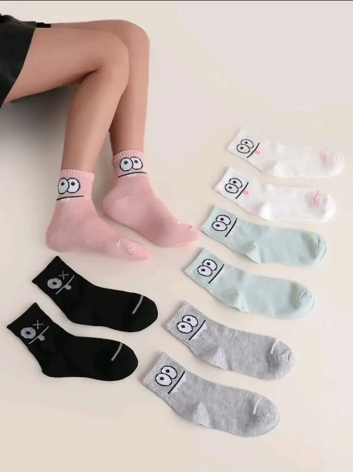 5 pares calcetines de dibujos animados 2