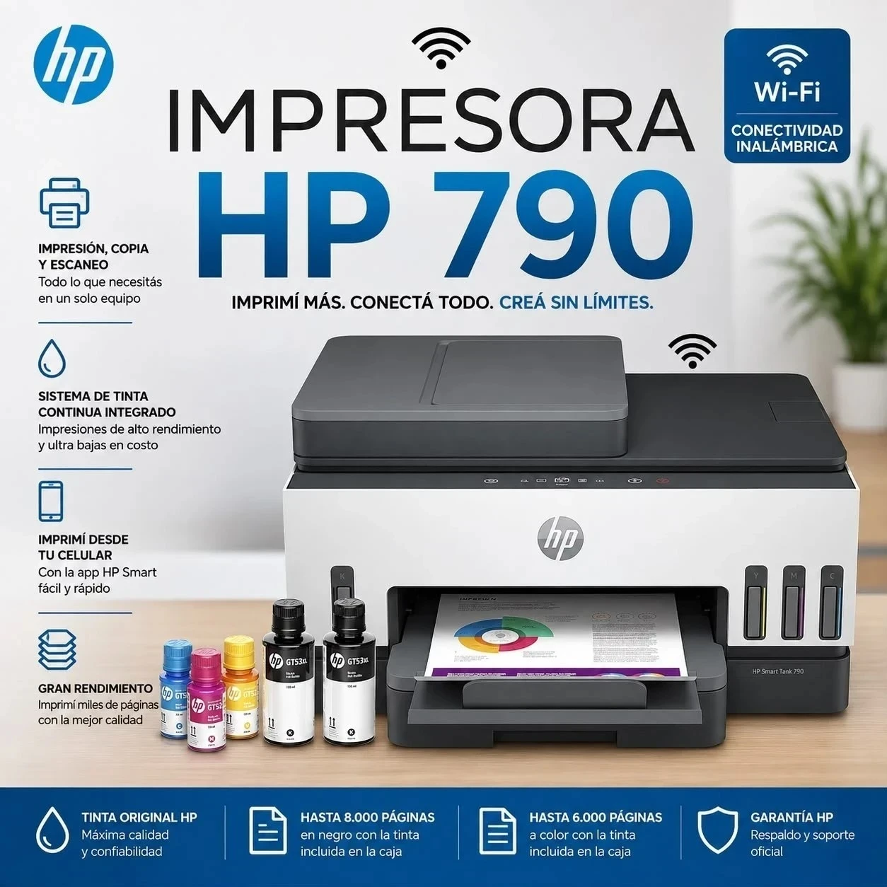 IMPRESORA MULTIFUNCION HP 790 ECONTANK hp790