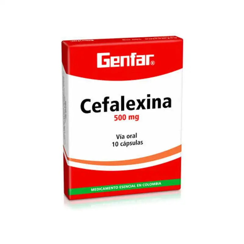 CEFALEXINA 500 MG X 10 CAPS 