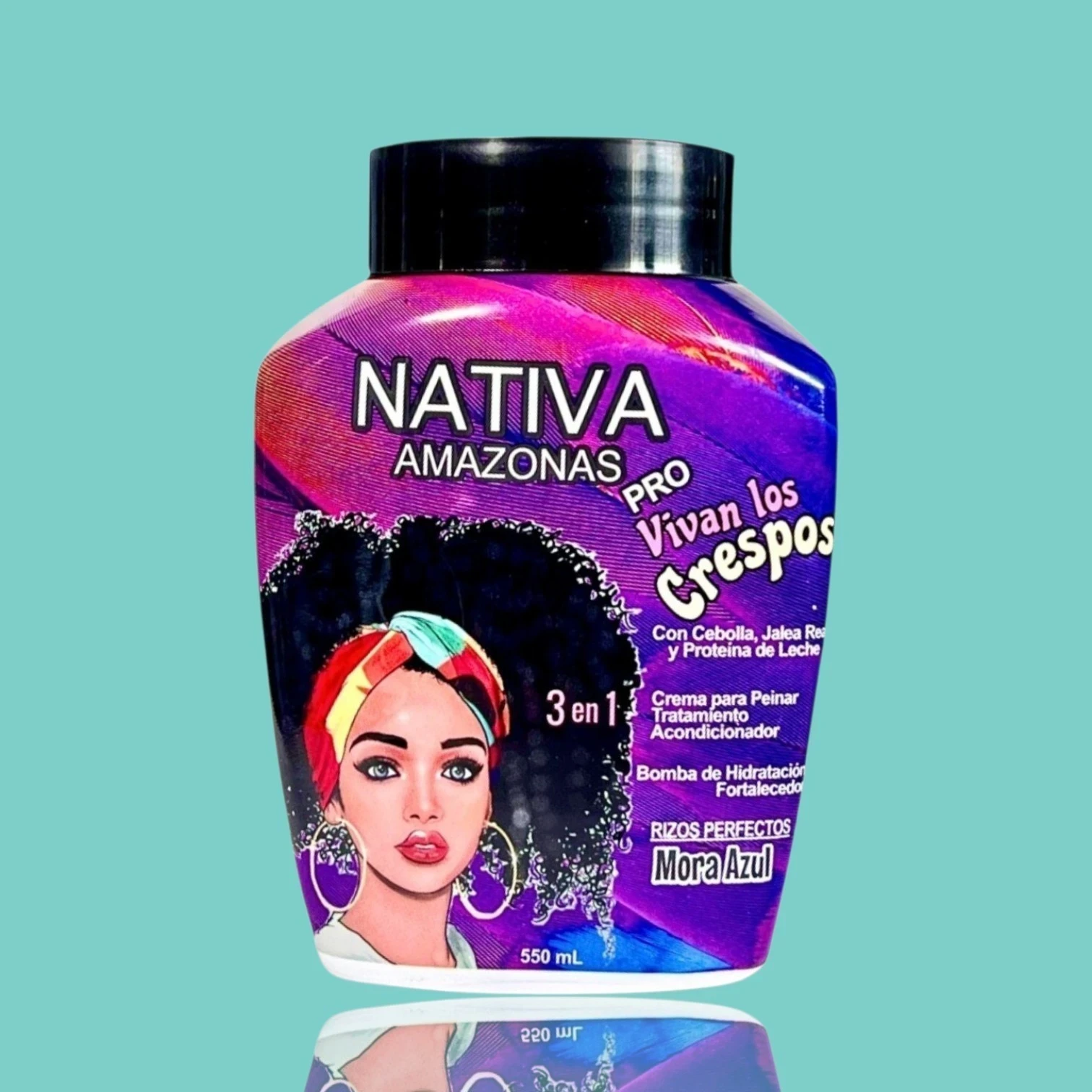 Tratamiento Capilar 550ml Nativa 3 en 1 Vivan los Crespos