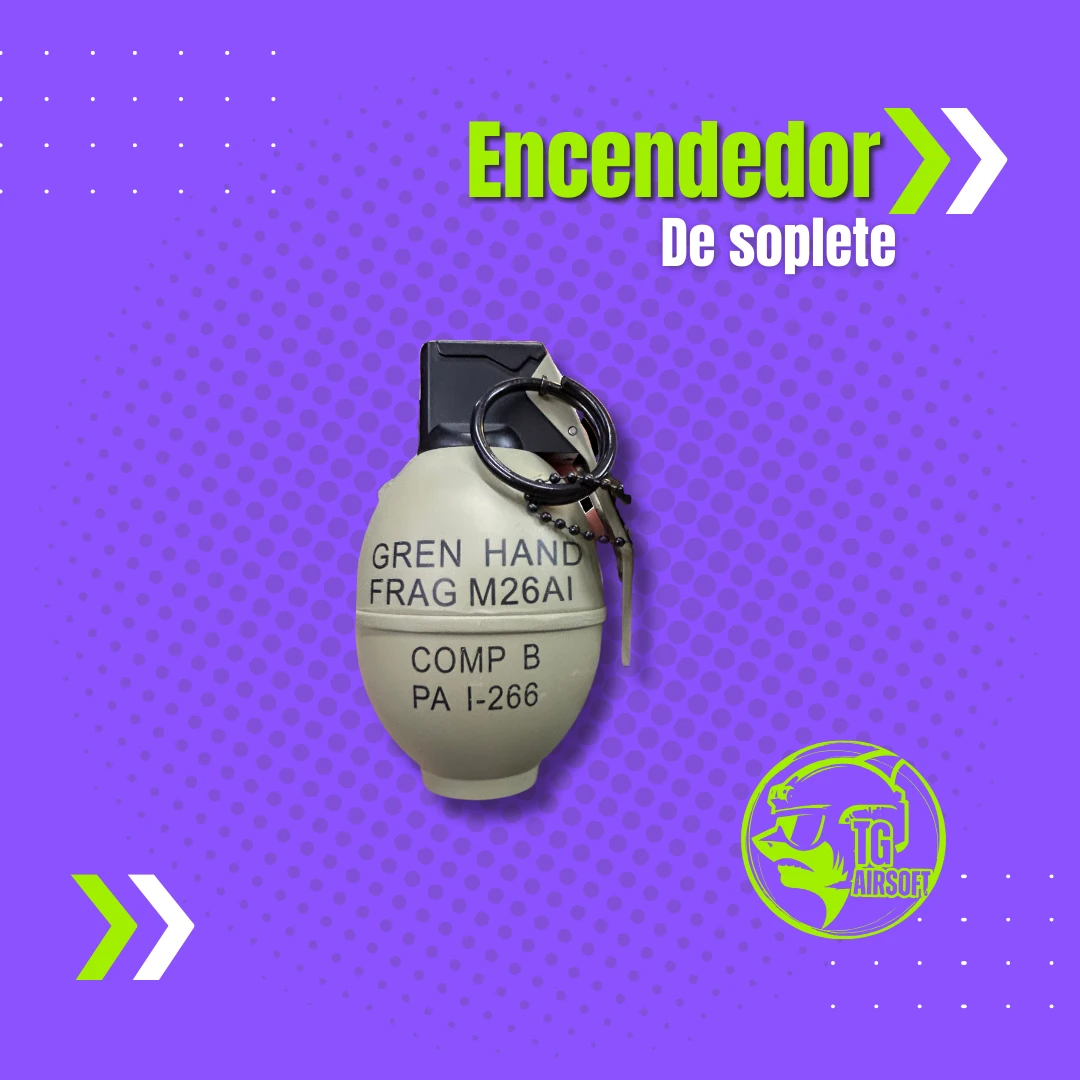 ENCENDEDOR DISEÑO DE GRANADA FRAG M26AI
