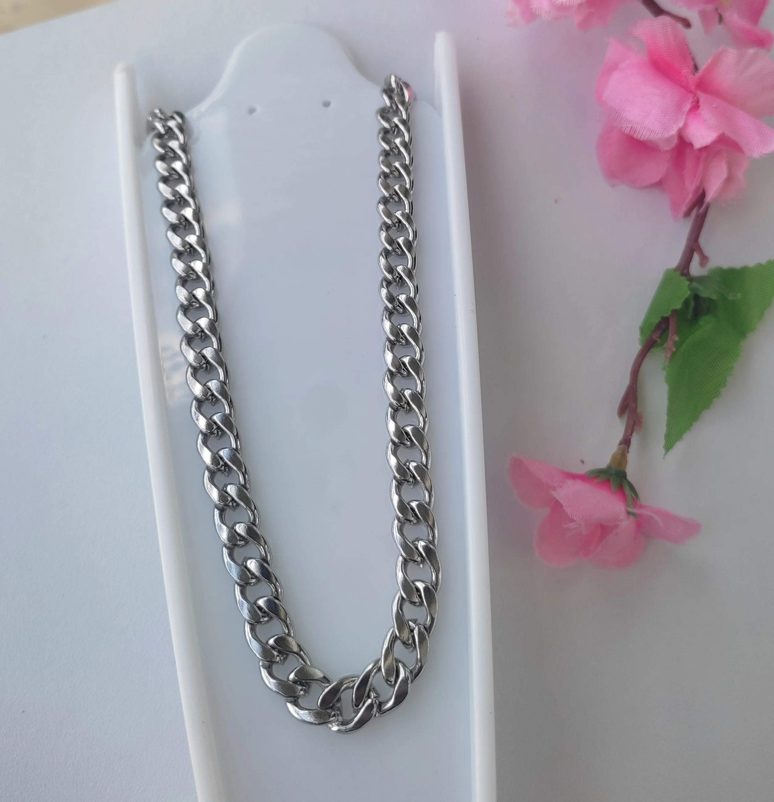 CADENA PARA HOMBRE SILVER CUBANA