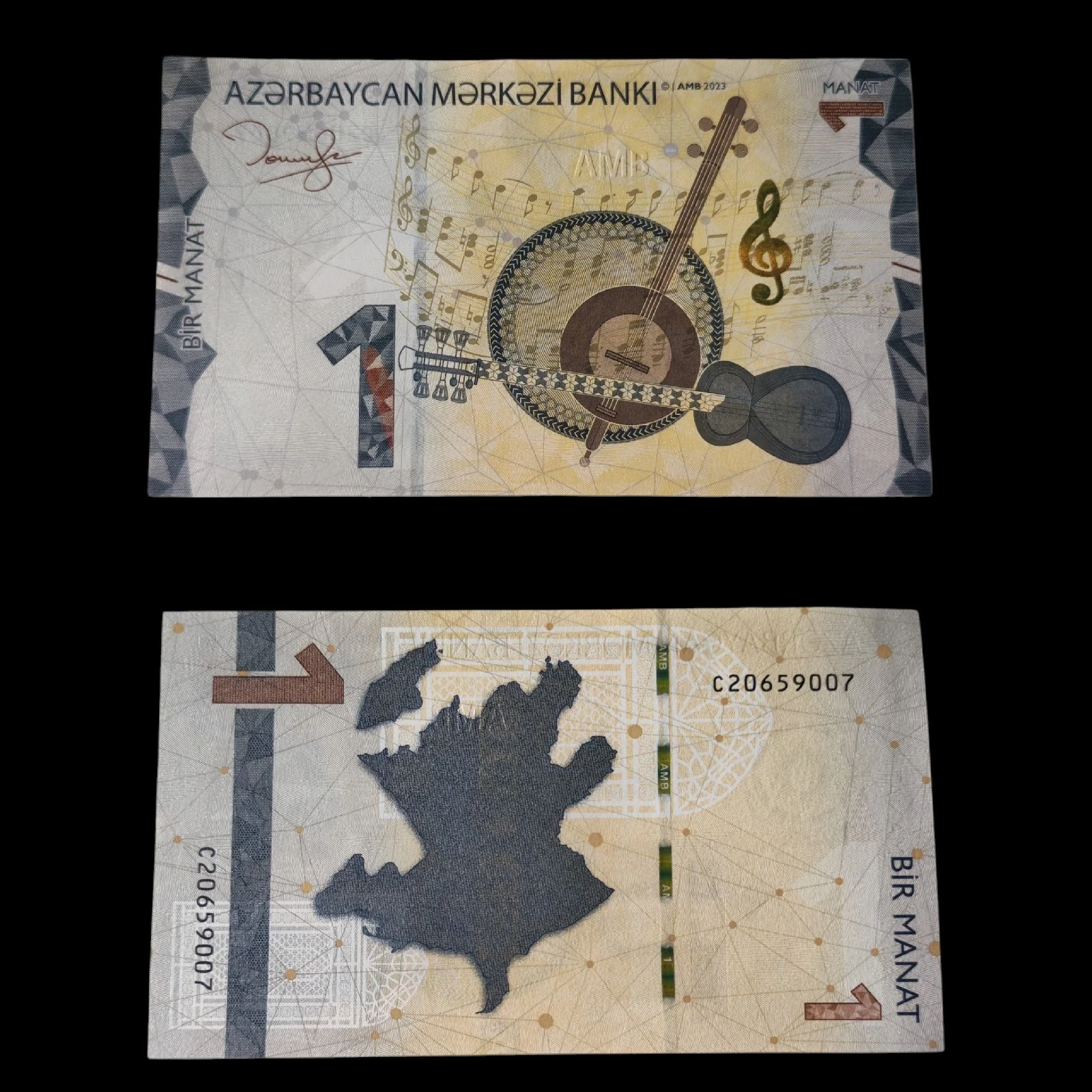 ° Azerbaiyán 1 manat UNC