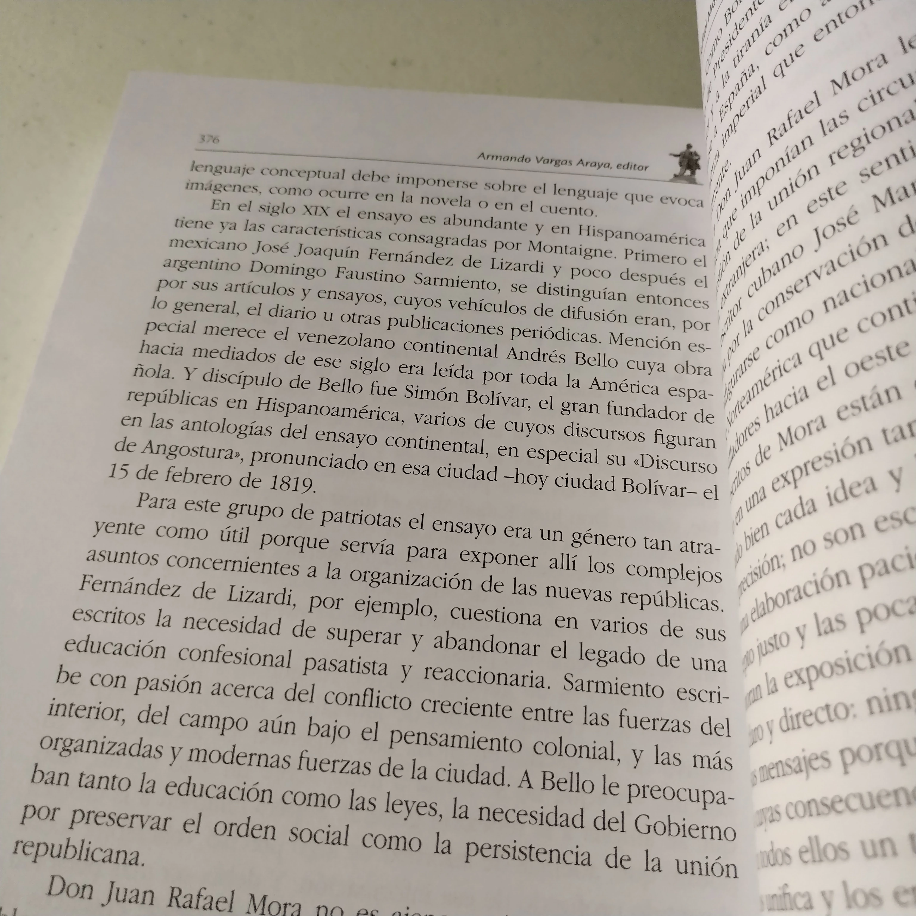 Don Juan Rafael Mora Porras, Armando Vargas editor 3