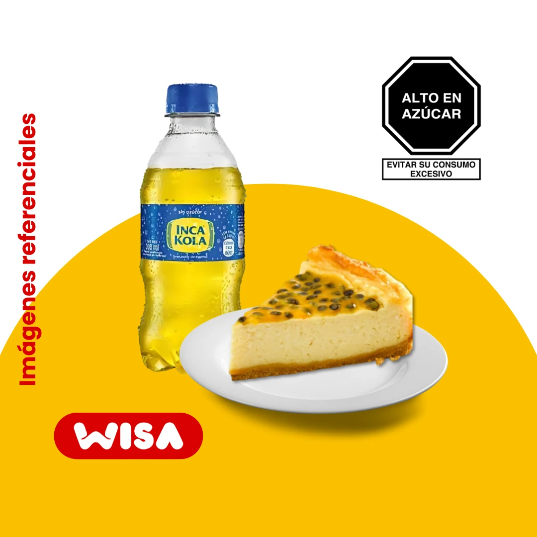 Cheesecake De Maracuyá + Inca Kola 300 ML