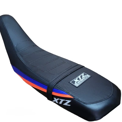 TP XTZ 125 Forro Tapizado cold line negro / azul / naranja / negro DW