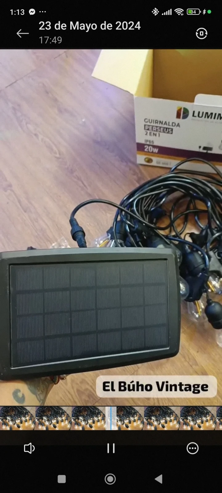 Guirnalda LED Solar Decorativa 6