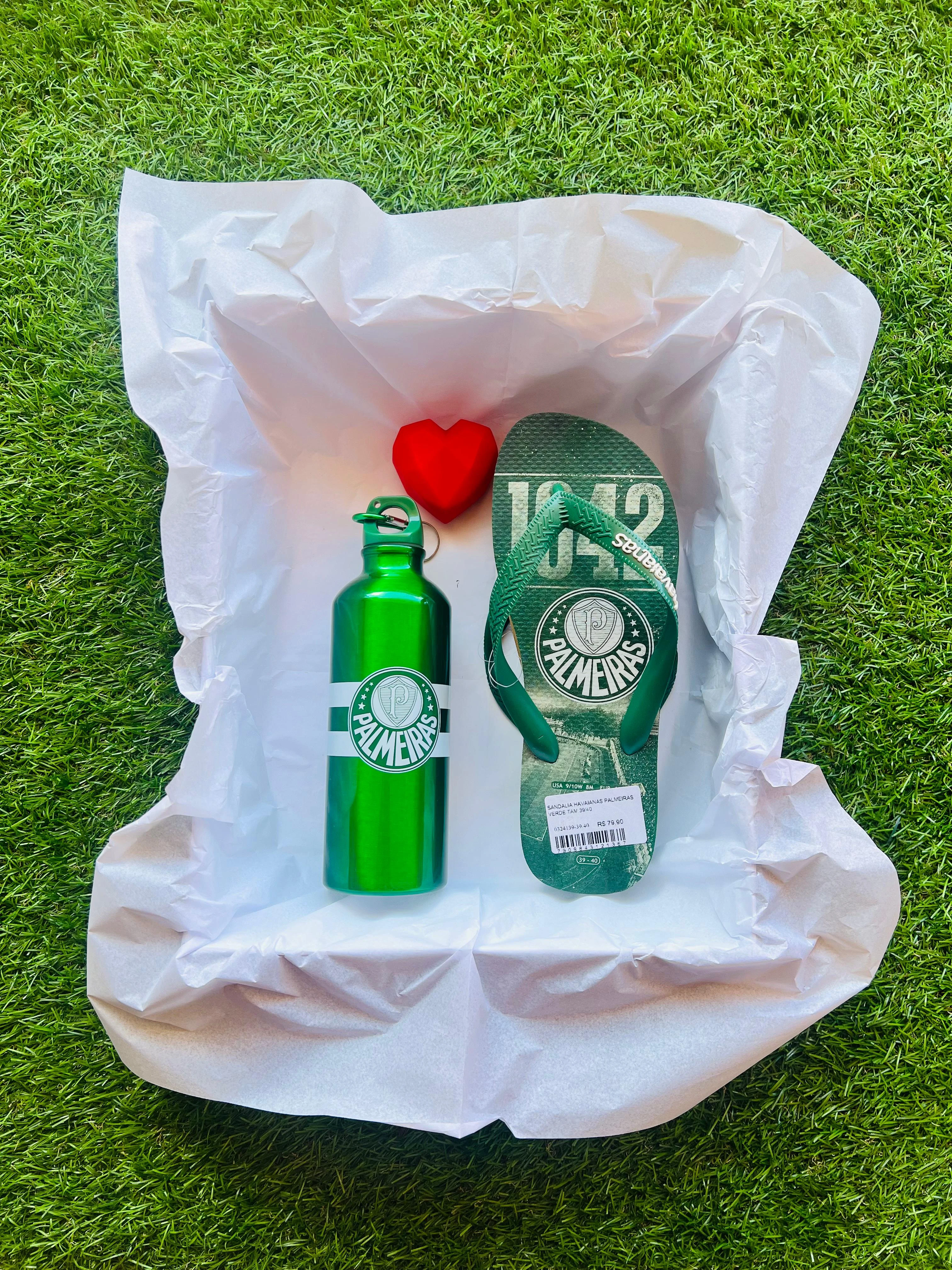GARRAFA PALMEIRAS + SANDÁLIAS HAVAIANAS