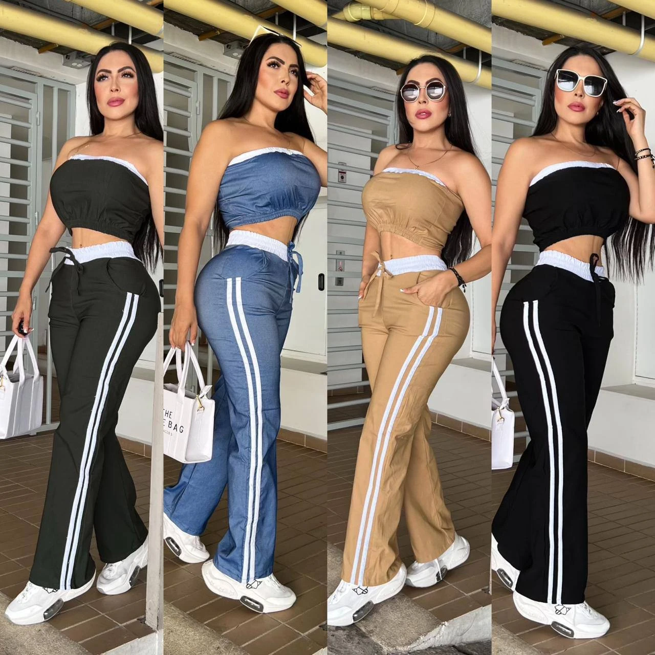Conjunto 2 prendas top y pantalón 