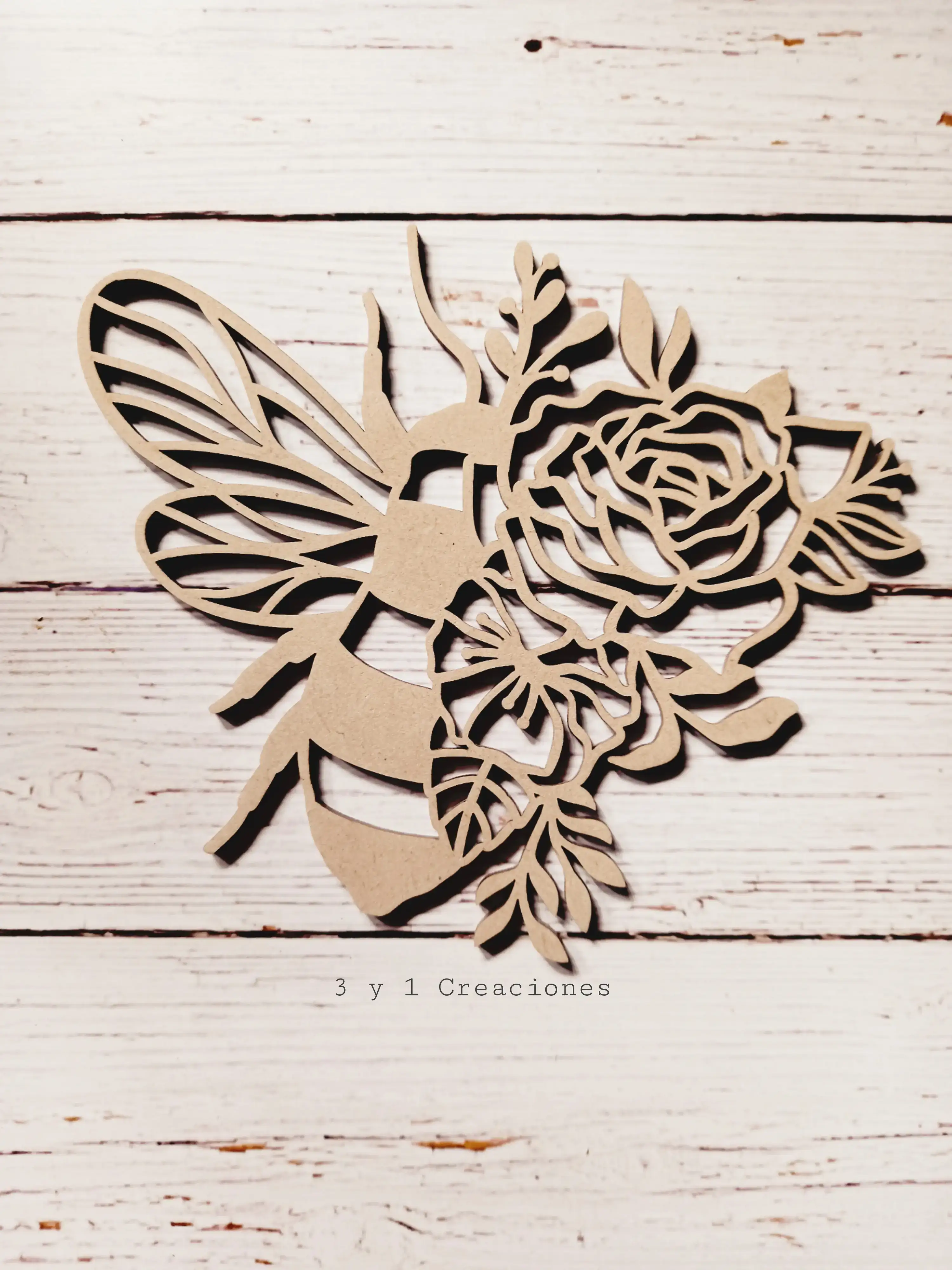 FIGURA ABEJA FLOR
