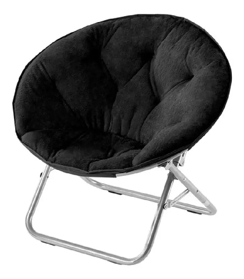 Silla Moon Plegable Peluche Acolchado Acero resistente  2