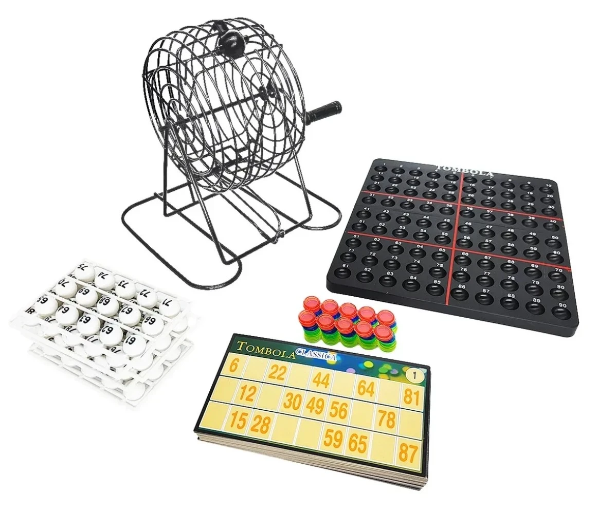 Bingo con bolillero negro
