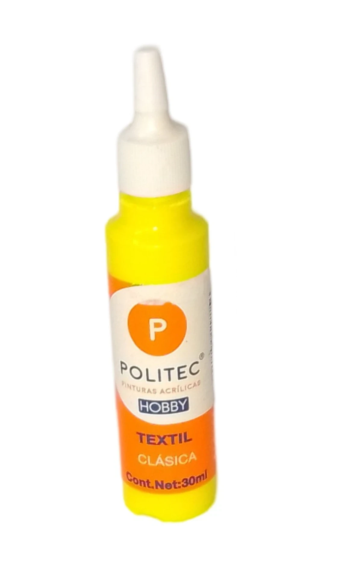 Pintura textil 30 ml politec amarillo 