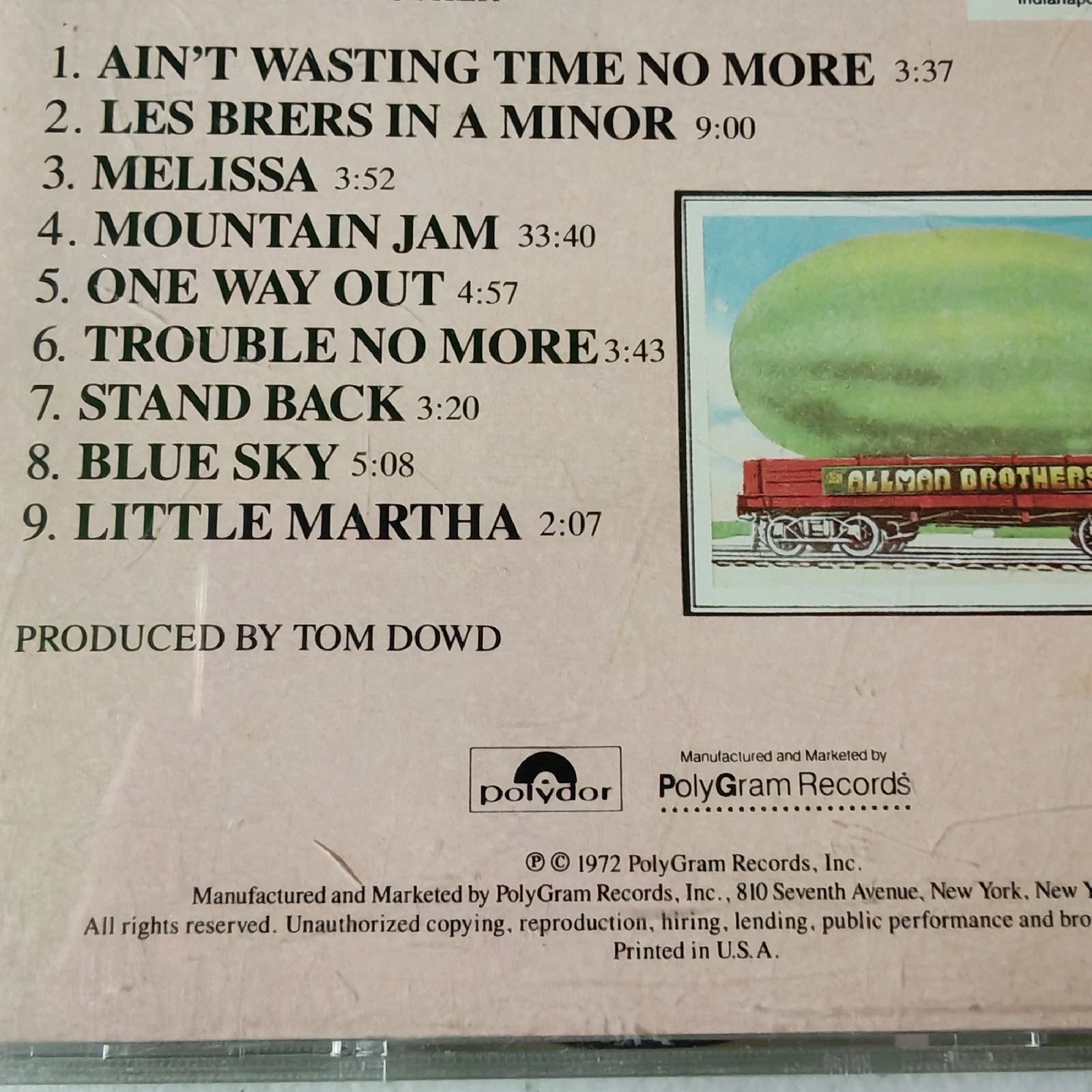 CD Allman Brothers Eat a peach Usado 2