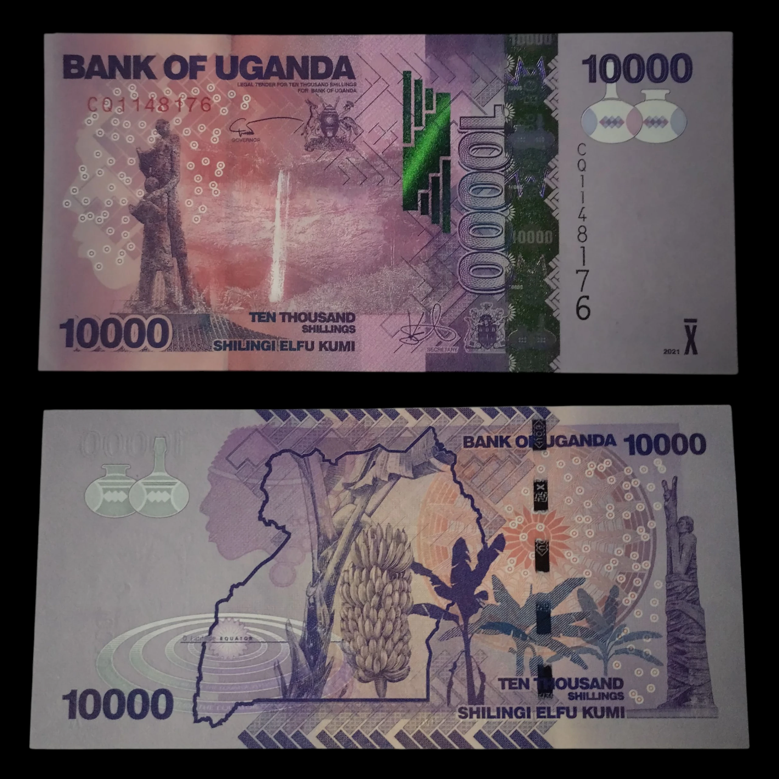 • Uganda 10000 chelines UNC